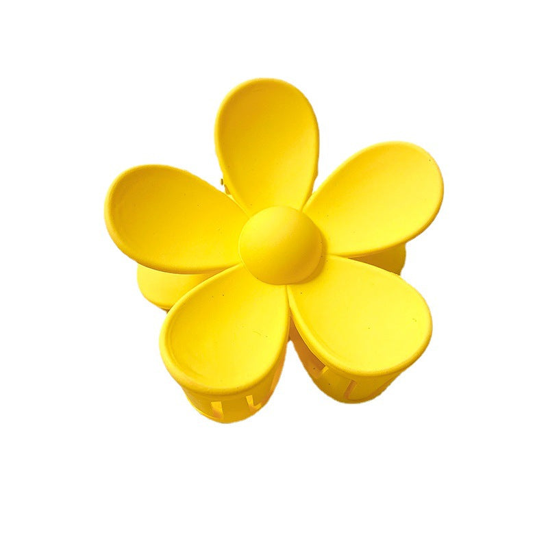 Korean Flower Hair Claw Clip for Women, Cute Floral Shark Clip, Strong Hold Updo Hair Clamp, Bath Hair Clip, Sweet Fashion Hair Accessory